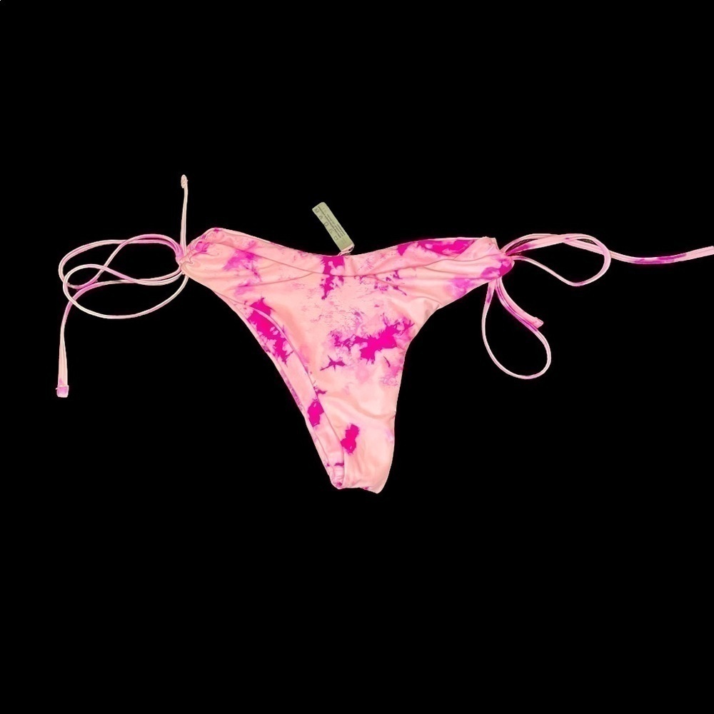 Zaful pink tie dye High Waisted swimsuit bottoms